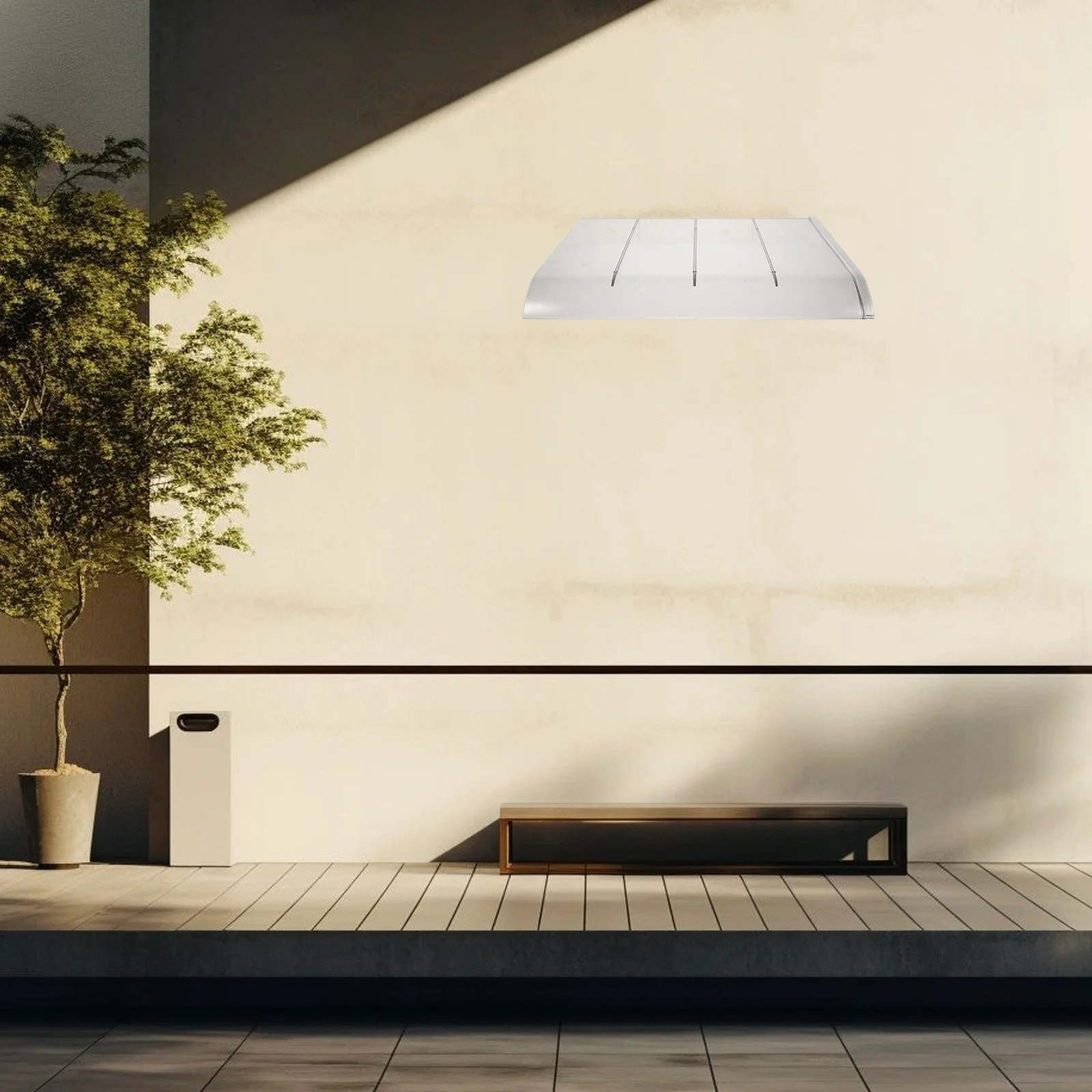 

1pc Transparent Rain Shelter For Window Door Balcony 40Cm Uv Waterproof Sunshade Windproof Patio Cover Outdoor Awning Canopy