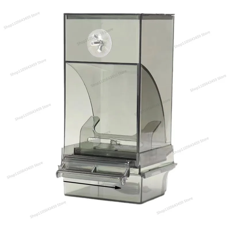 For Tiger skin parrot, automatic feeder, anti scatter and splash bird food box, trough feeder