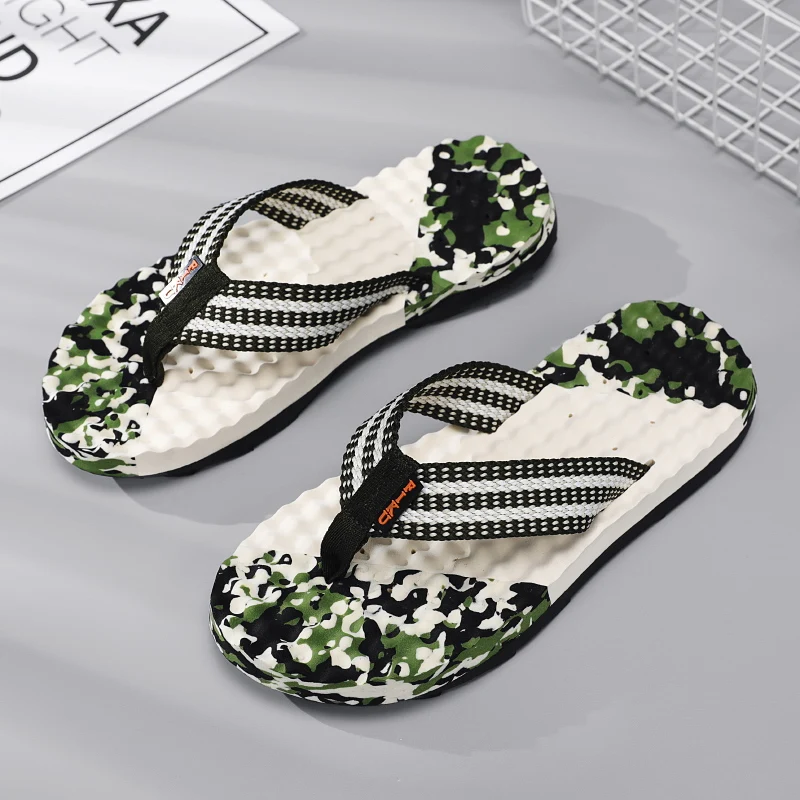 Big Size 37-47 Summer Beach Shoes for Men Camouflage Designer Flip Flop Tênis Masculino Home Cool Slippers Boy Free Shipping