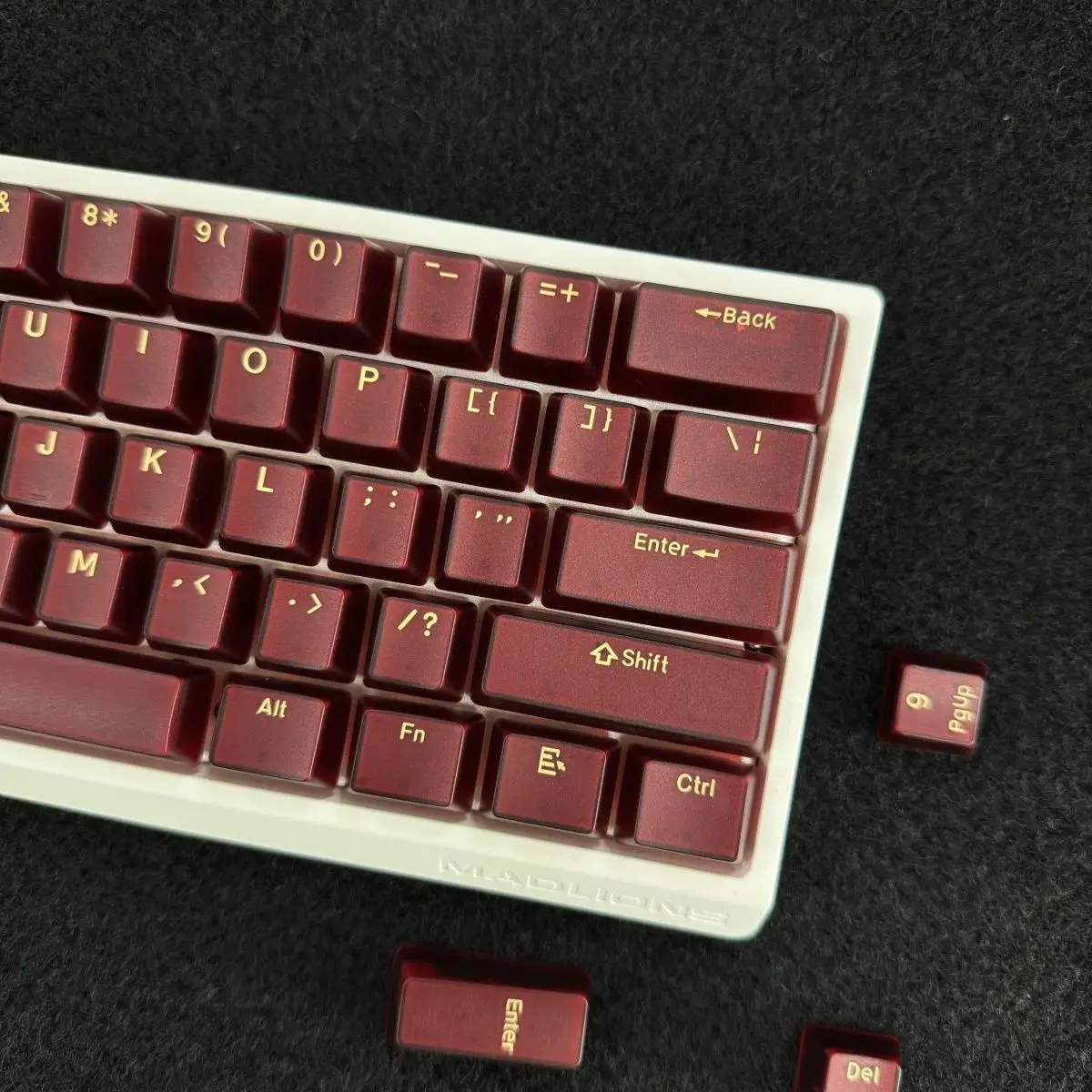 114-клавишные красные полупрозрачные колпачки для клавиш с RGB-подсветкой, колпачки для клавиш Doule Shot PBT, прозрачные колпачки для клавиш Pudding, OEM-профиль для переключателей MX, клавиатуры