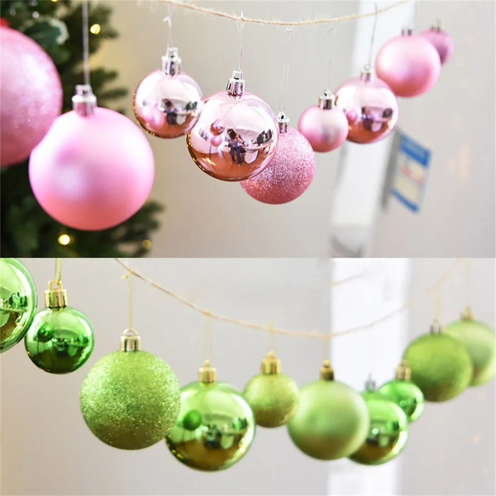 2024 30mm Christmas Xmas Tree Ball Bauble Hanging Home Party Ornament Decor Suministros Para Fiestas