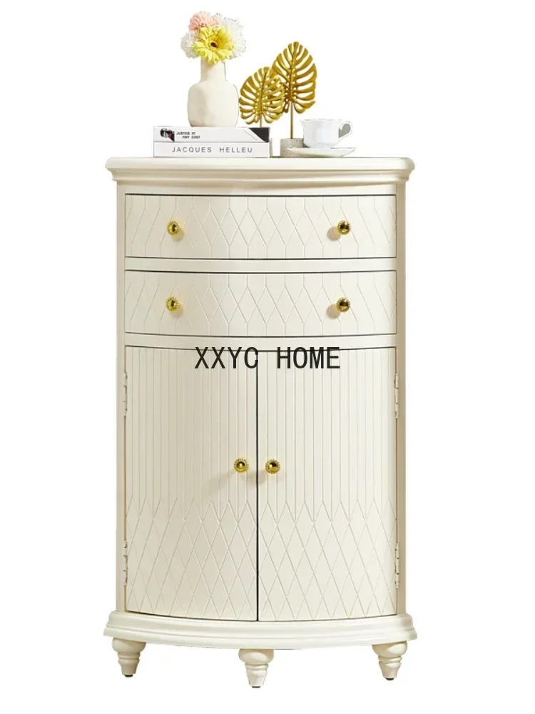 Triangle Corner Cabinet Modern Minimalist Living Room Wine Cabinet Solid Wood Cabinets