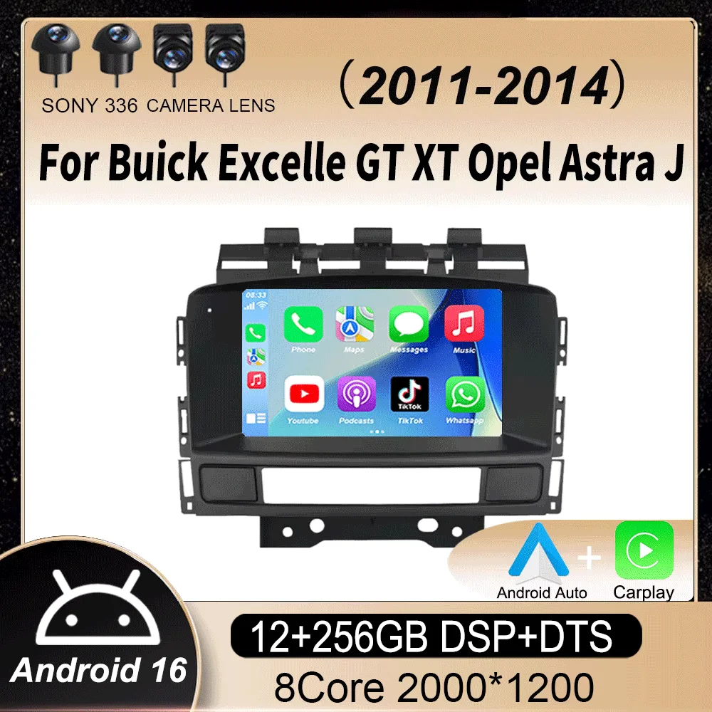 

Car Radio For Buick Excelle GT XT Opel Astra J 2011 2012 2013 2014 Android 16 Wireless Carplay Auto Multimedia Stereo Player DSP