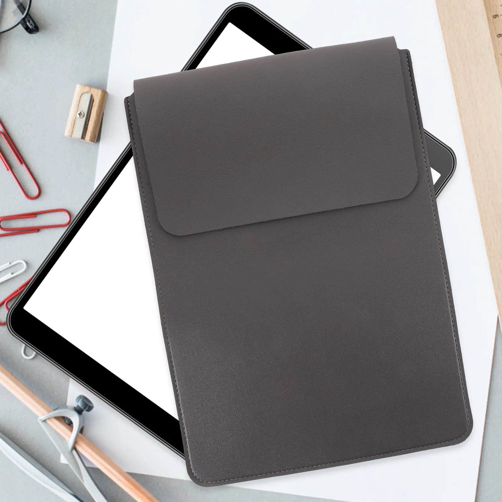 

14 Inch Laptop Sleeve Protective Cover for Computer Made of Premium PU with Cushioned Interior Large Capacity Portable