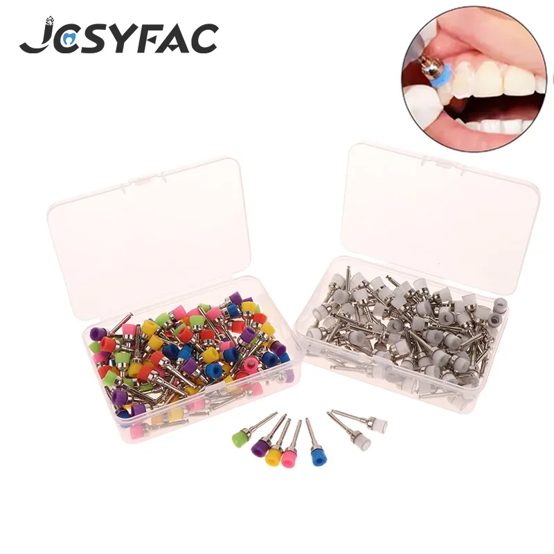 

100Pcs/box Disposable Used Dental Multicolour Prophy Brushes Bowl Shaped Polishing Polisher For Stain Removal And Polish