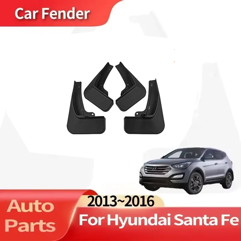 

Auto Accessories For Hyundai Santa Fe Ix45 2013~2016 Lining Car Fender Anti-sand Splash Mud Guard Skin Punch-free Installation