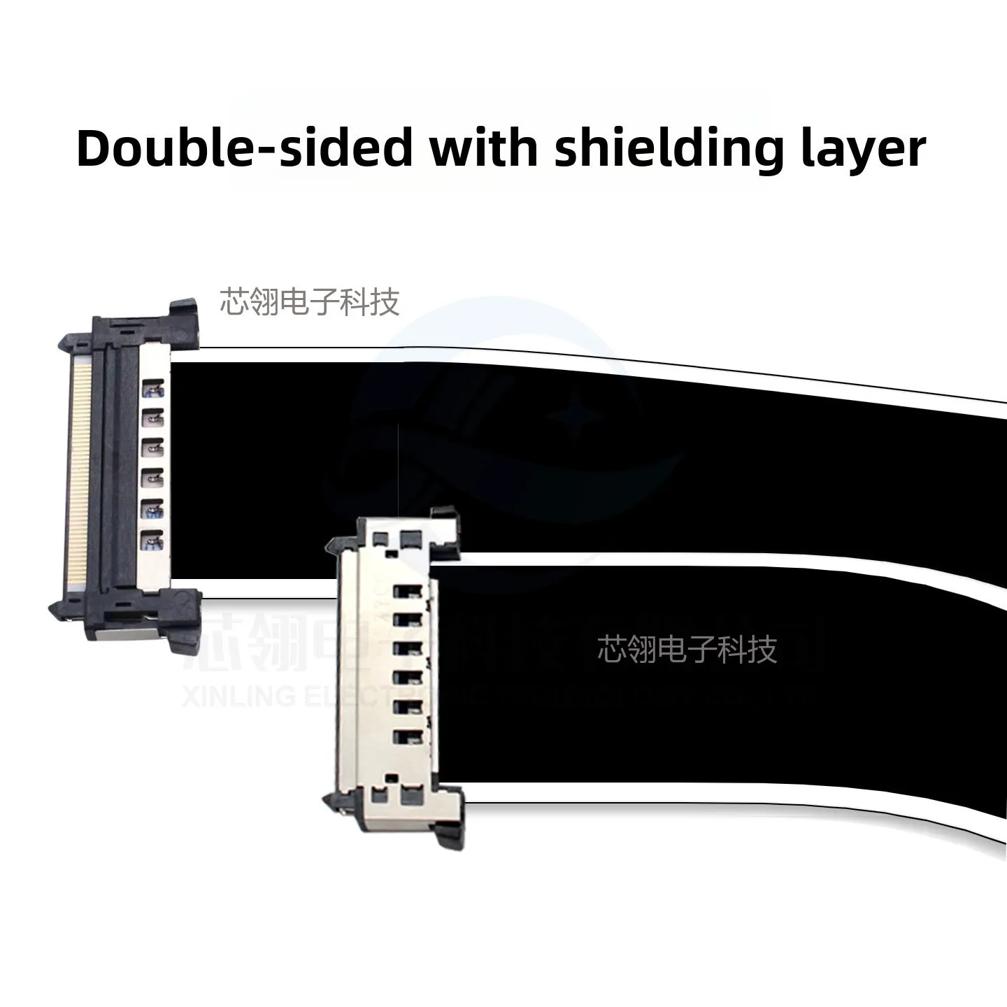 4K LVDS high-definition screen cable 41P/51P double-sided shielded anti-interference display connection cable FPC cable