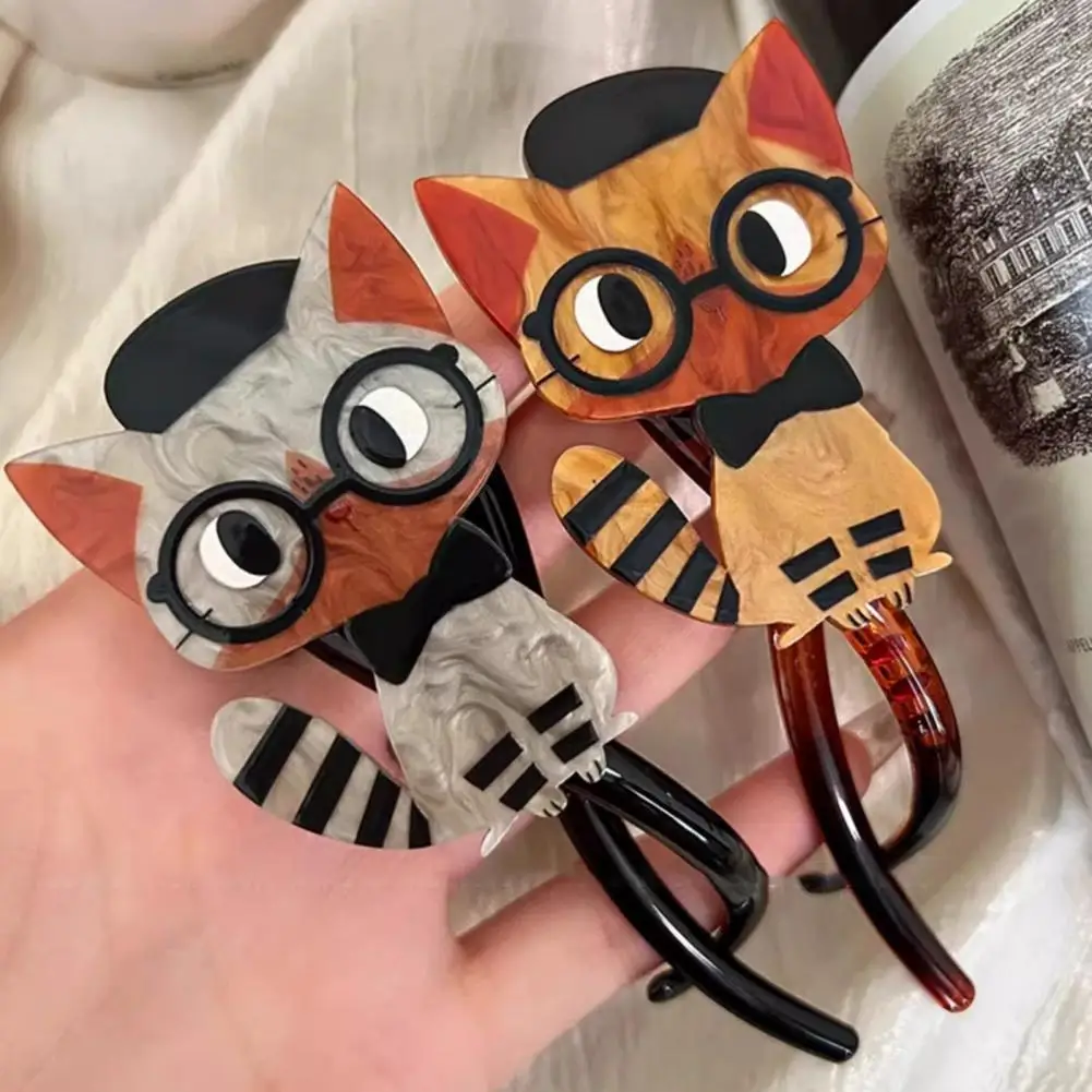 الفتيات مقاطع الشعر الكرتون القط ديكور تويست مخلب الظهر رئيس كراب حامل النساء تصفيف الشعر أداة إكسسوارات الشعر ارتداء اليومي