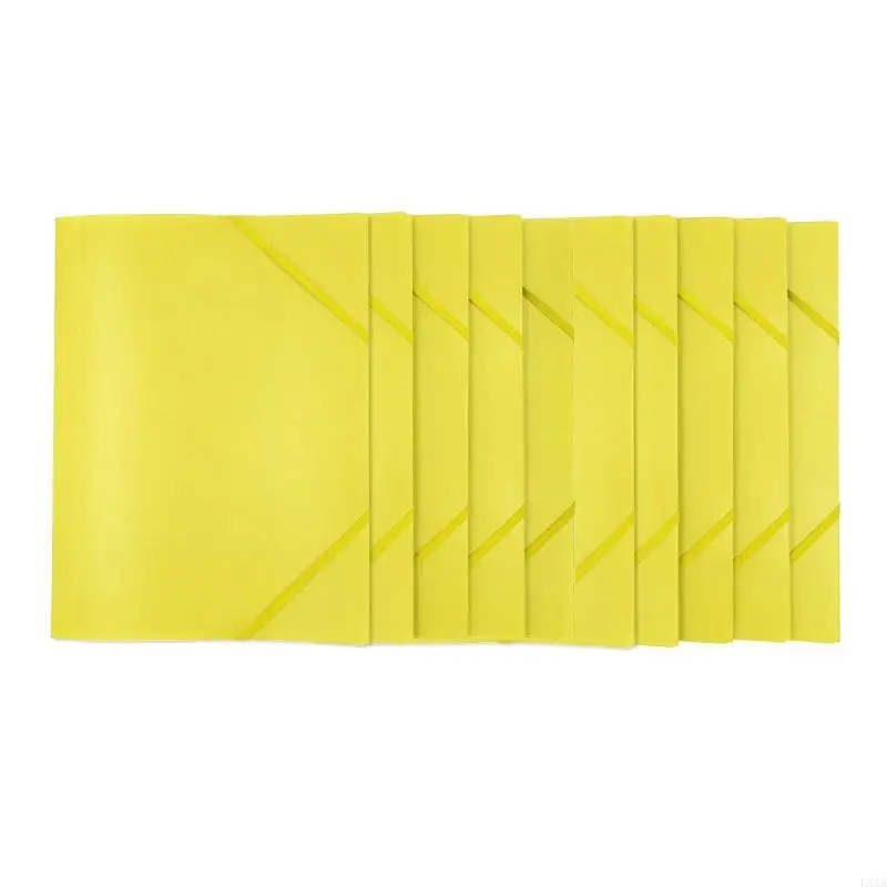 LXAA 10 PCS dossier dossier dossier Document With Elastic Band Portfolios Folder Postal Folder Storage pour