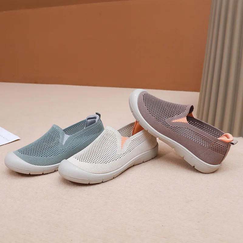 

Женская повседневная обувь легкая, нескользящая, дышащая, лоферы для поездок на работу и путешествиях, удобная женская обувь на плоской подошве.