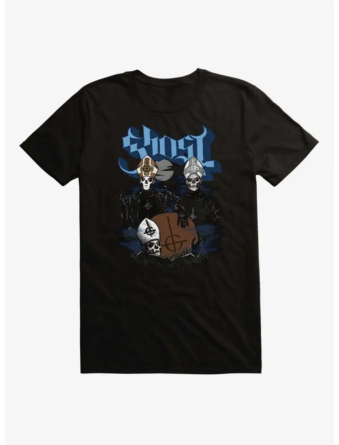 Ghost The Return of The Living Papa T-Shirt Men Women Short Sleeve Cotton Tees Retro Hip Hop Streetwear Summer Tops Men Clothing