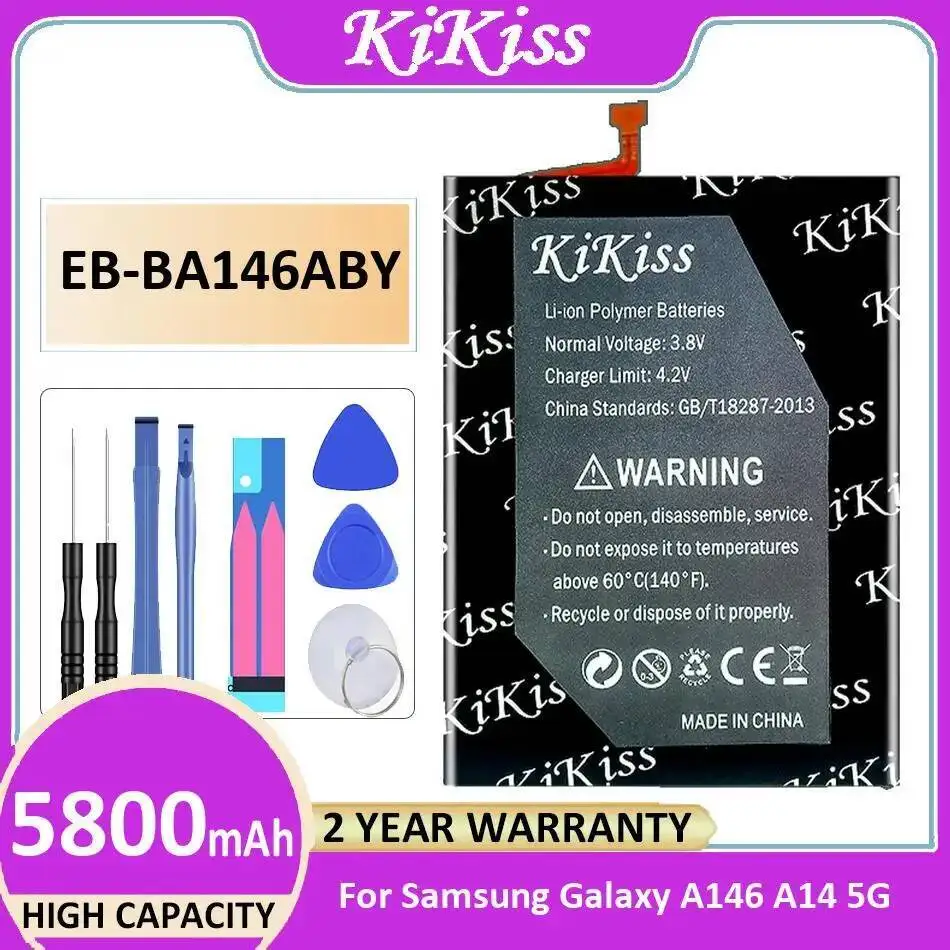 

EB-BA146ABY 5800Mah Reliable Power Supply For Samsung Galaxy A146 A14 5G Mobile Phone Battery