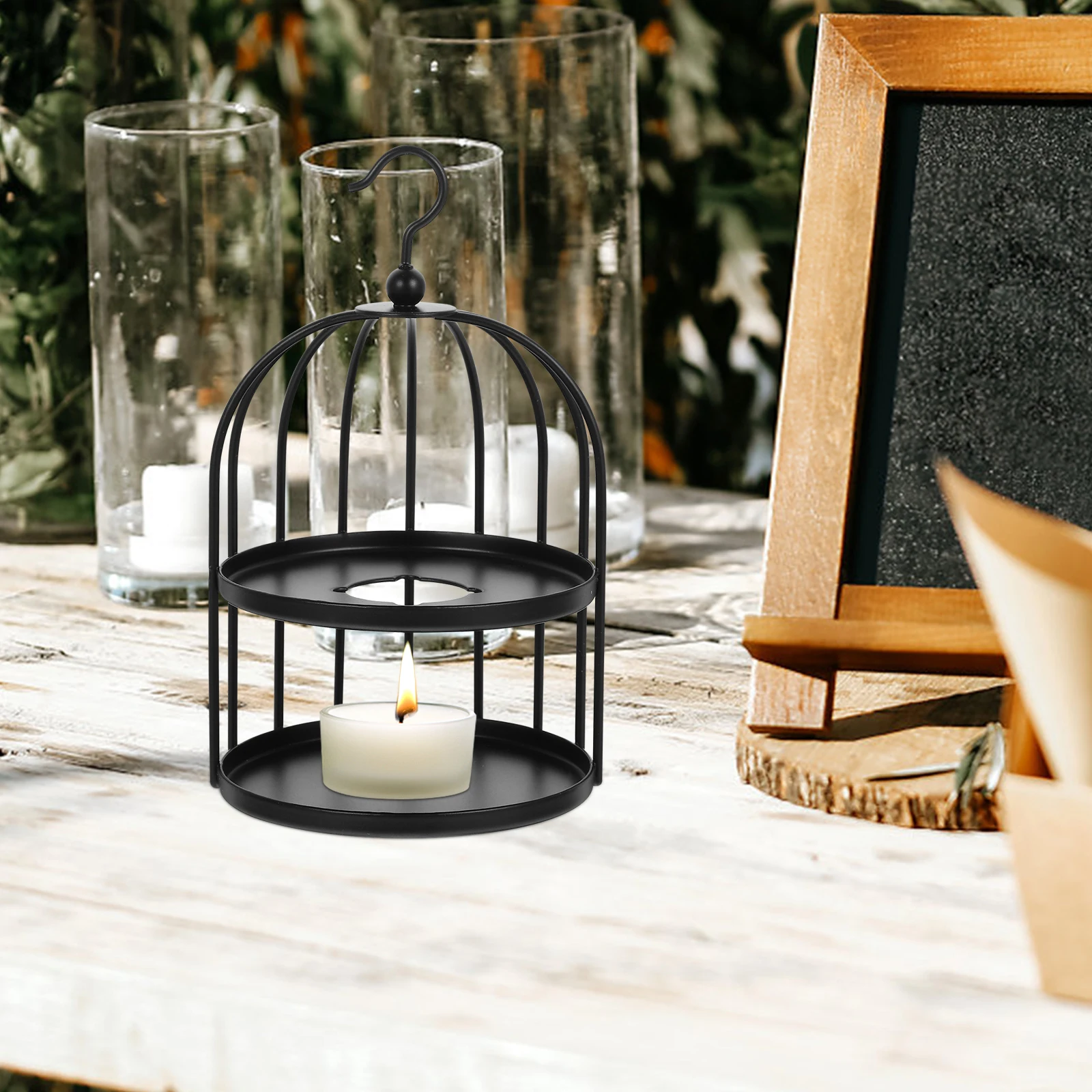 

Retro European Bird Cage Wax Stove Black Stainless Steel Perfect for Wedding Invitations Envelopes Retro Letters