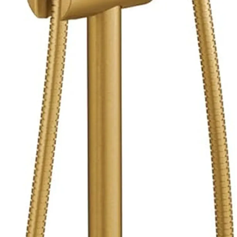 

Single Function Hand held Shower head,24 Inch Slide Bar,Brushed Gold Finish,3868 EPBG