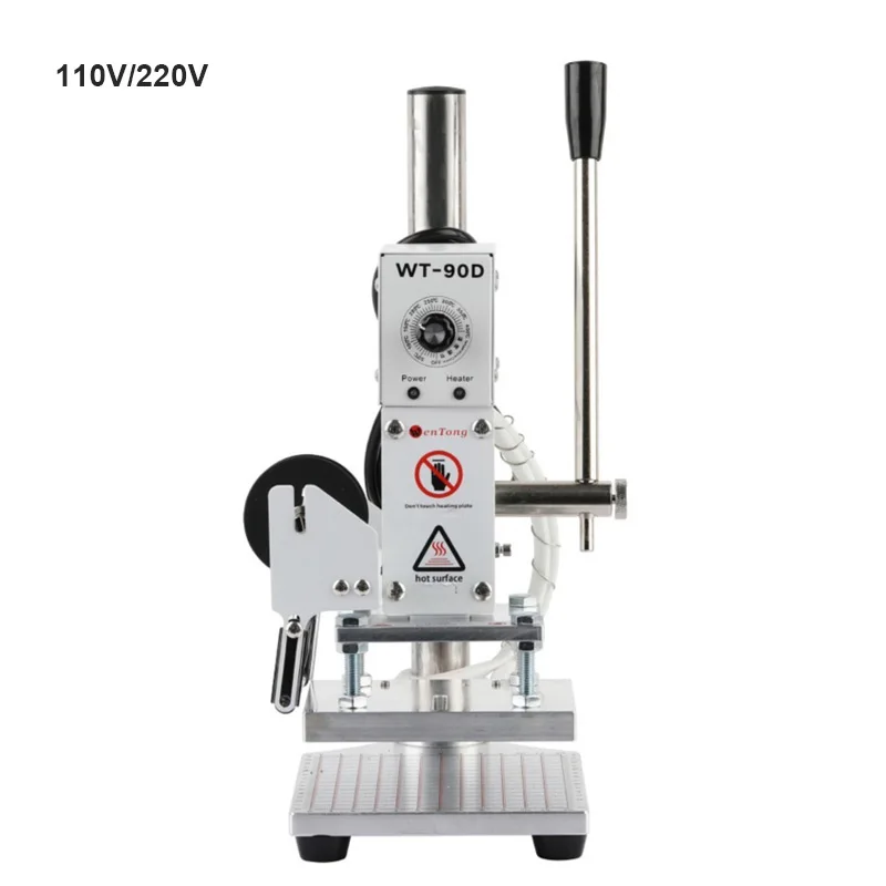 

110/220V Hot Foil Stamping Machine Heat Press Equipment Manual Embossing Bronzing Machines Used For Leather PVC Papers Embossing