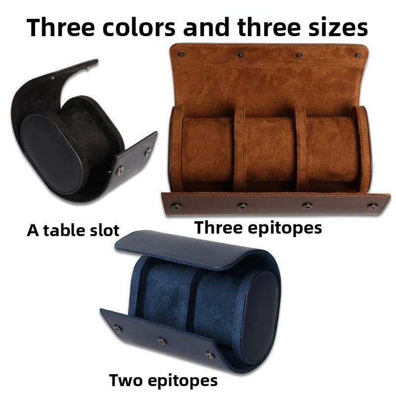 Waterproof and wear-resistant PU leather travel organizer bag for jewelry and watches.