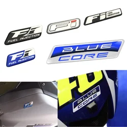 Blue core ระบบ Fi สติกเกอร์รถจักรยานยนต์สะท้อนแสงโลโก้ Moto Team สำหรับ HONDA CBR สำหรับ Suzuki สำหรับ Yamaha KAWASAKI