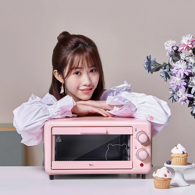 Little Bear Household Mini electric Oven 11 liter pink electric oven Toaster DKX-D11B  kitchen appliances electric