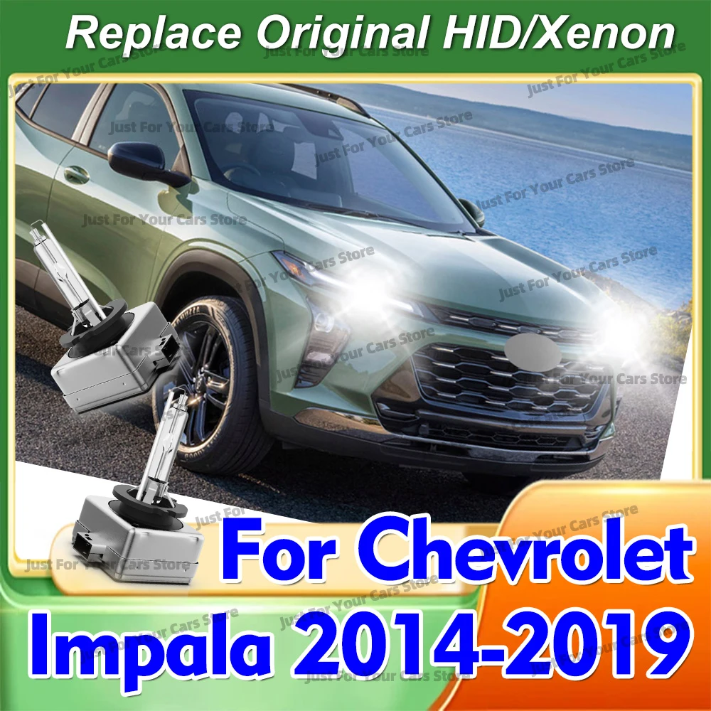 

2x Ускоренные яркие ксеноновые лампы D3S HID для Chevrolet Impala 2014-2019, автомобильные лампы 6000K 8000K 10000K