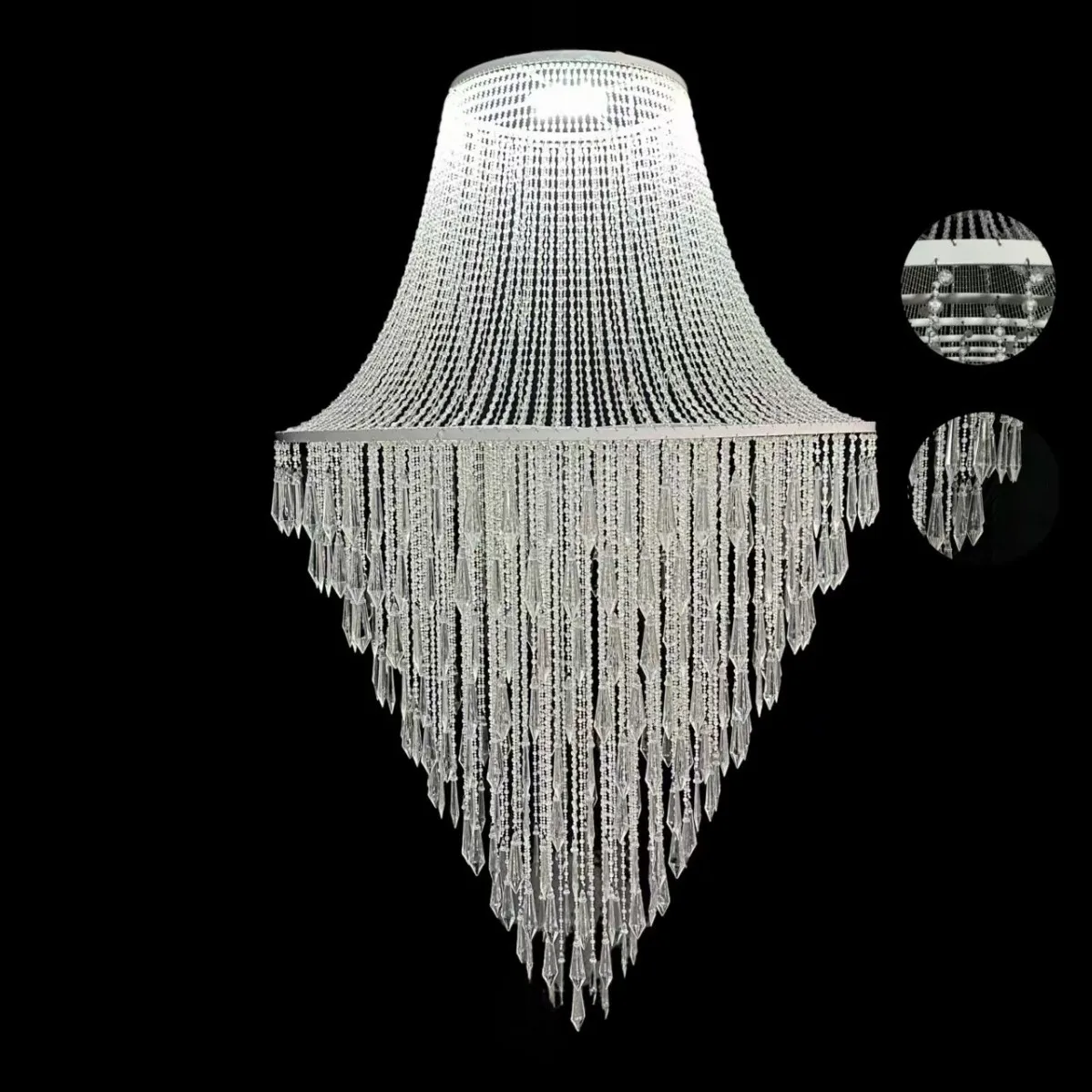 Wedding Road Guide Ceiling Stage Background Decoration Banquet Hall Set Pendant Wedding Props