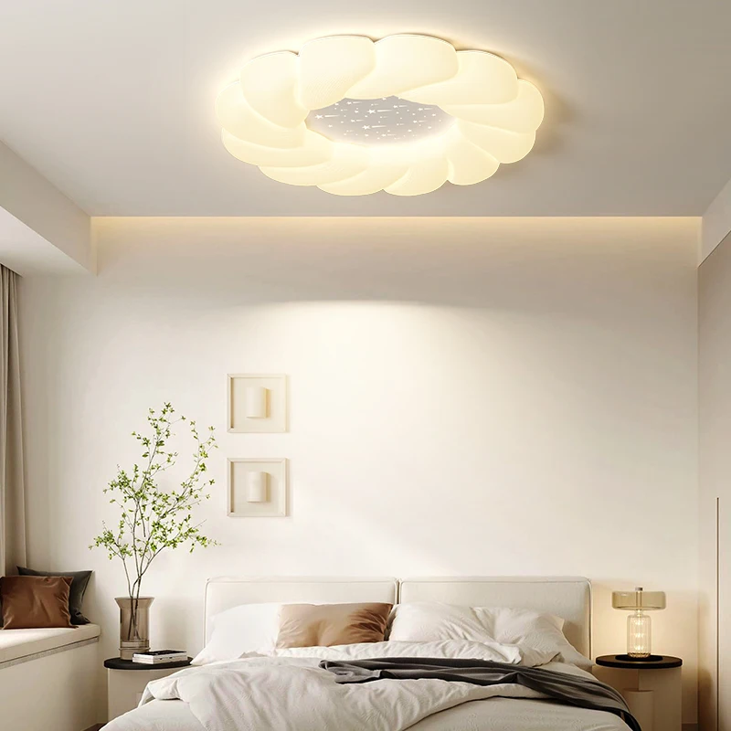 Children's Room Bedroom Ceiling Light Full Spectrum Led Boys And Girls Cloud Room Light Cream Wind Indoor Lighting