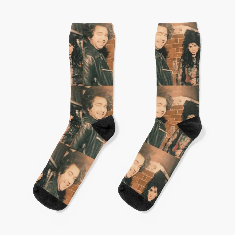 

Laszlo & Nadja in the 80s Socks funny gift man Run essential Man Socks Women's