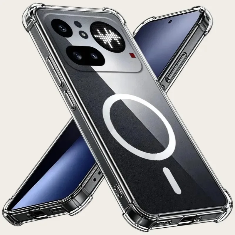 Skinlee phone protective case Nothing Phone 4A Pro magnetic design transparent airbag Nothing Phone 4A Pro model back cover