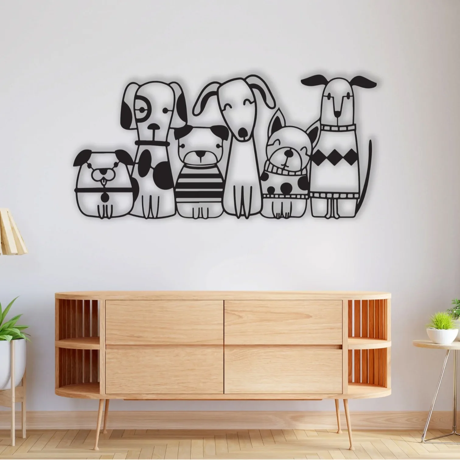 Metal wall decoration dog lover art wall hanging gift for her first home gift housewarming