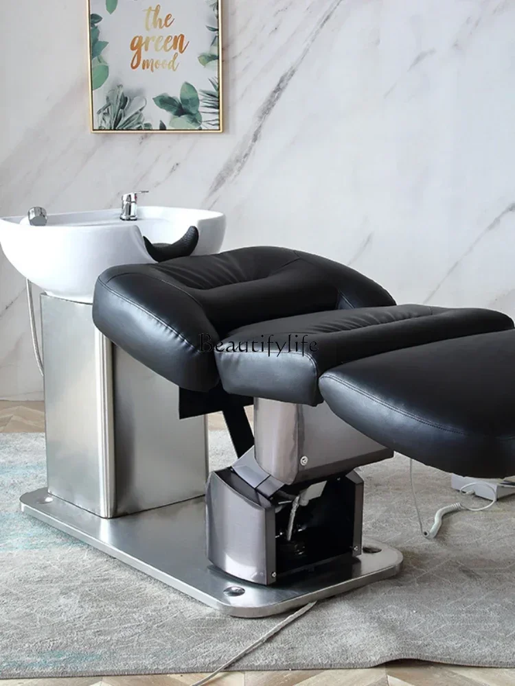 Shampoo elettrico Sollevamento Letto rotante per lavaggio Poltrona reclinabile multifunzionale per la cura del cuoio capelluto giapponese