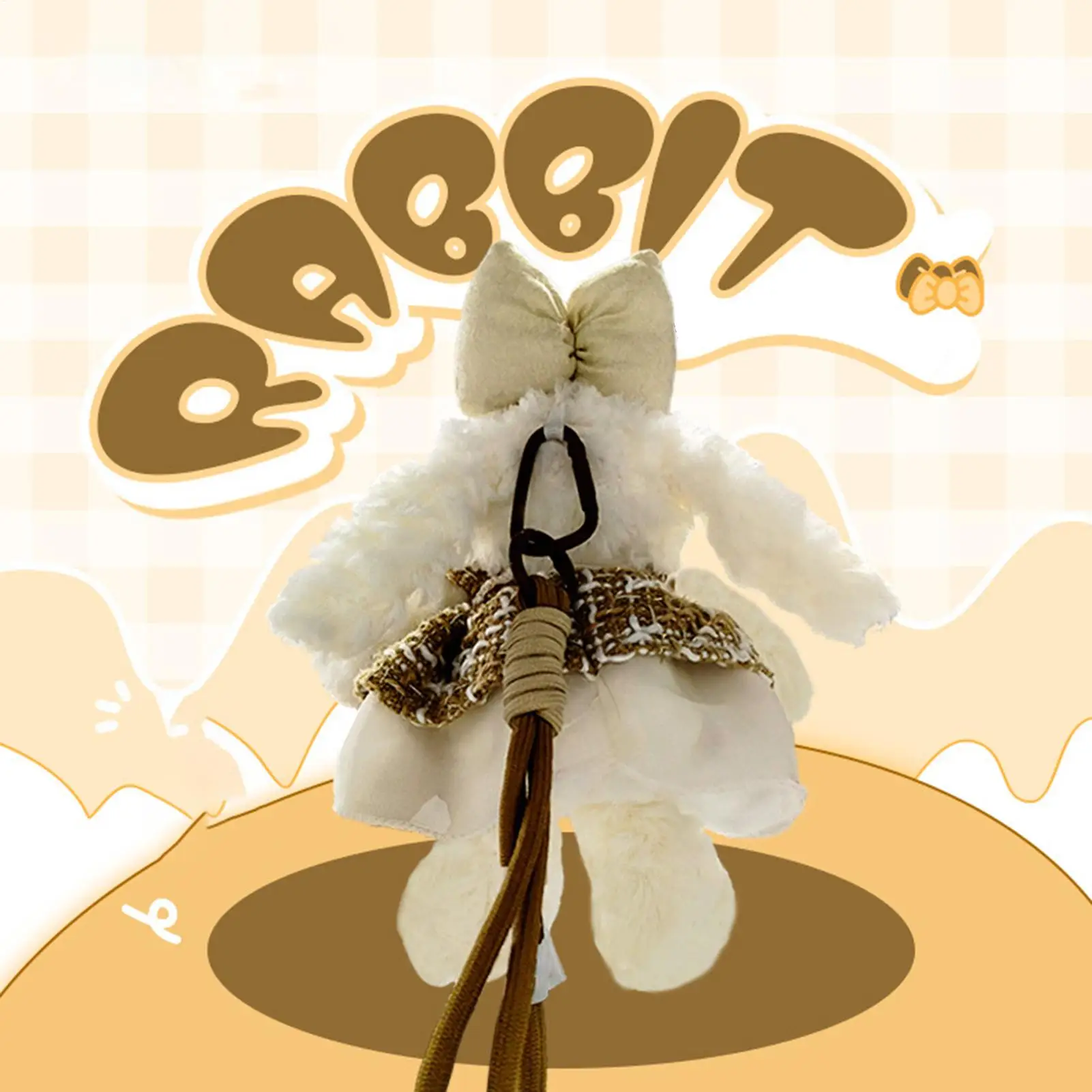 พวงกุญแจตุ๊กตากระต่าย 8 นิ้ว ถอดเสื้อผ้าได้ น่ารัก ใช้เป็นพวงกุญแจรถ กระเป๋าเป้ กระเป๋าเงิน กระเป๋าเรียน ของขวัญสำหรับเด็กผู้หญิงและผู้หญิง