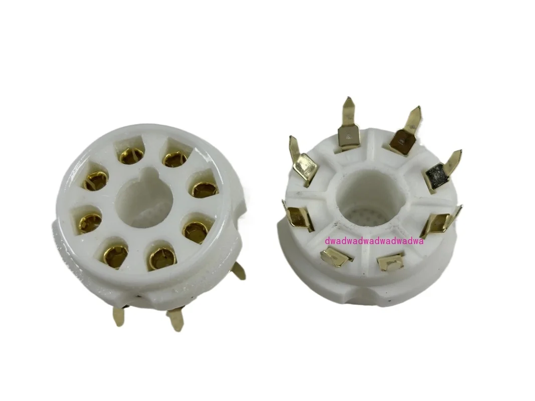 

10 шт. позолоченные 8-контактные керамические ламповые розетки K8A для крепления на печатной плате для 6P3P 6SN7 6N8P 6N9P 5Z3P 5Z4P 6550 KT88 ламповый усилитель DIY