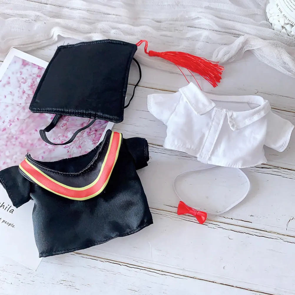 

1Pcs Graduation Clothes Rabbit Animal Soft Huggable Cotton Wool Stuffed Companion for TV Watching Sleep Driving Work Home Office