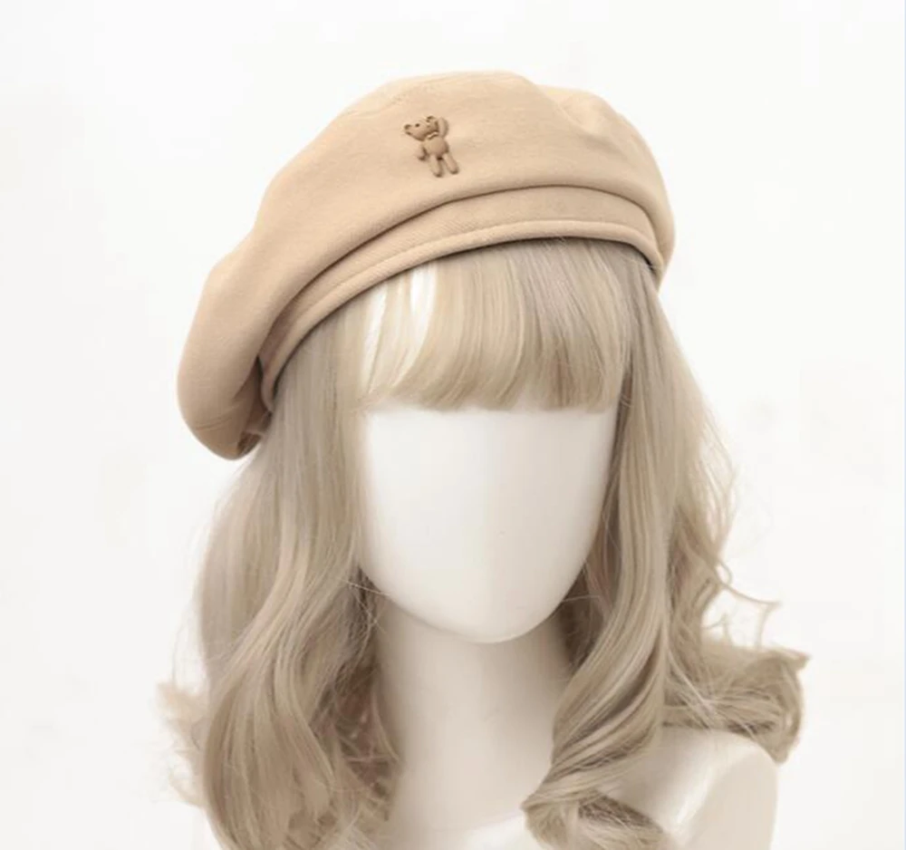 Big Bow Cute Beret Cap Women Girl Autumn Winter Spring Fashion Casual Beanie Hats