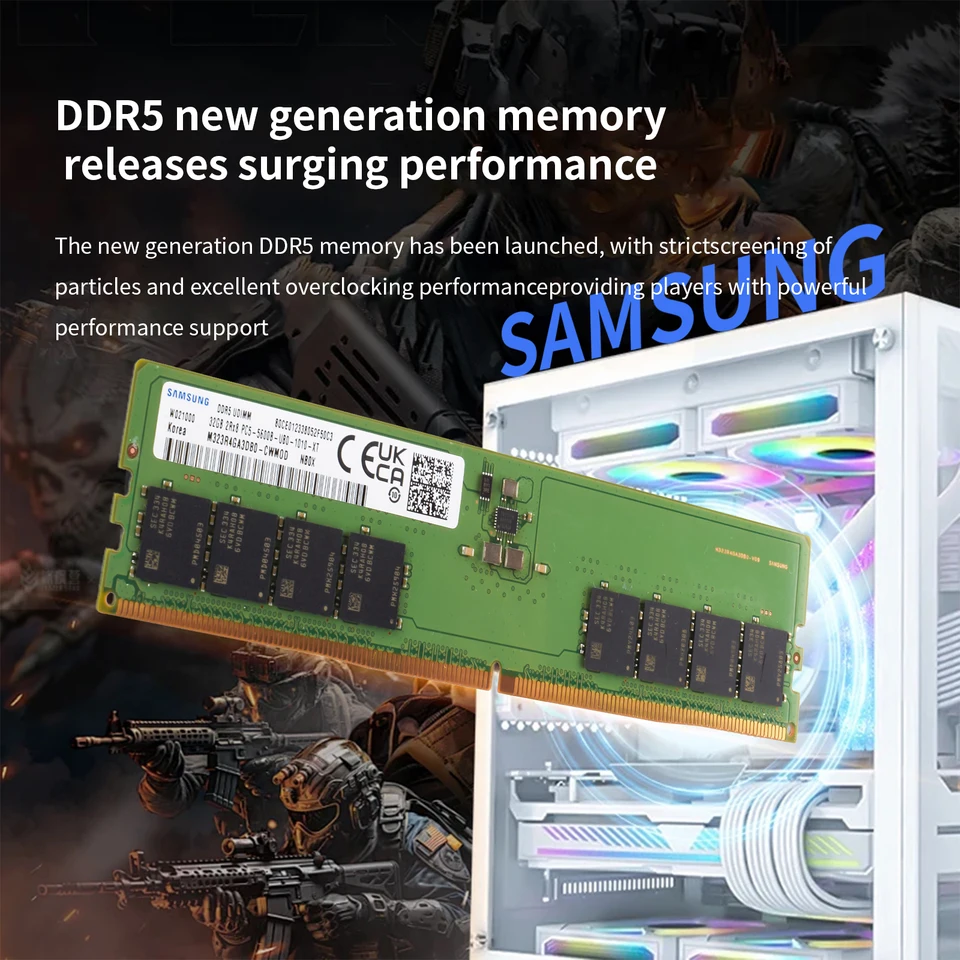 サムスン DDR5 メモリ RAM デスクトップメモリ 8GB 16GB 32GB 4800