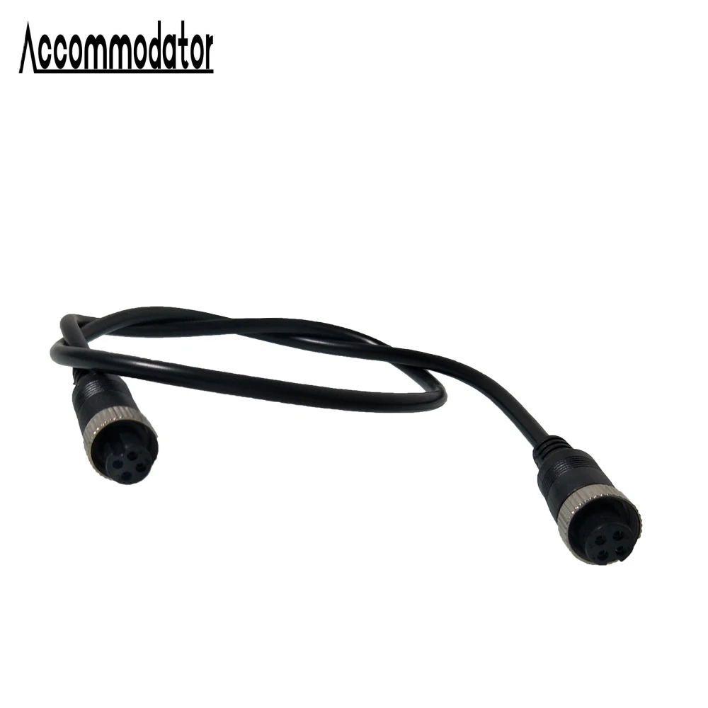 4 core aviation double female header with cable extension male to female conversion connector