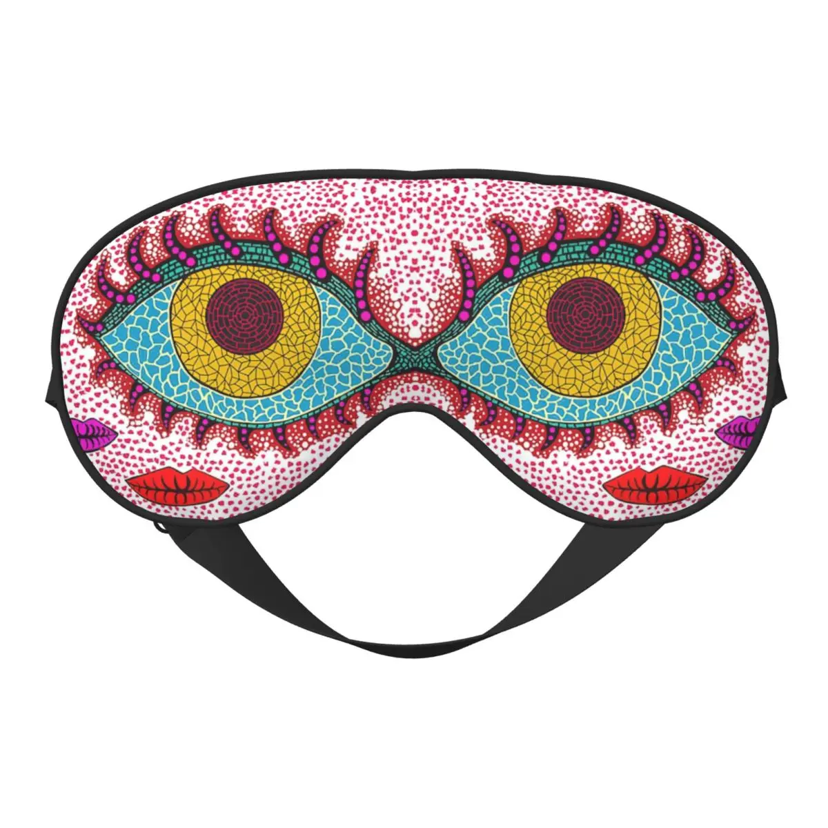 

Yayoi Kusama Sleep Eye Masks Abstract Aesthetic Art Double Side Nap Health Eye Cover For Plane Men Women Adjustable Eyepatch