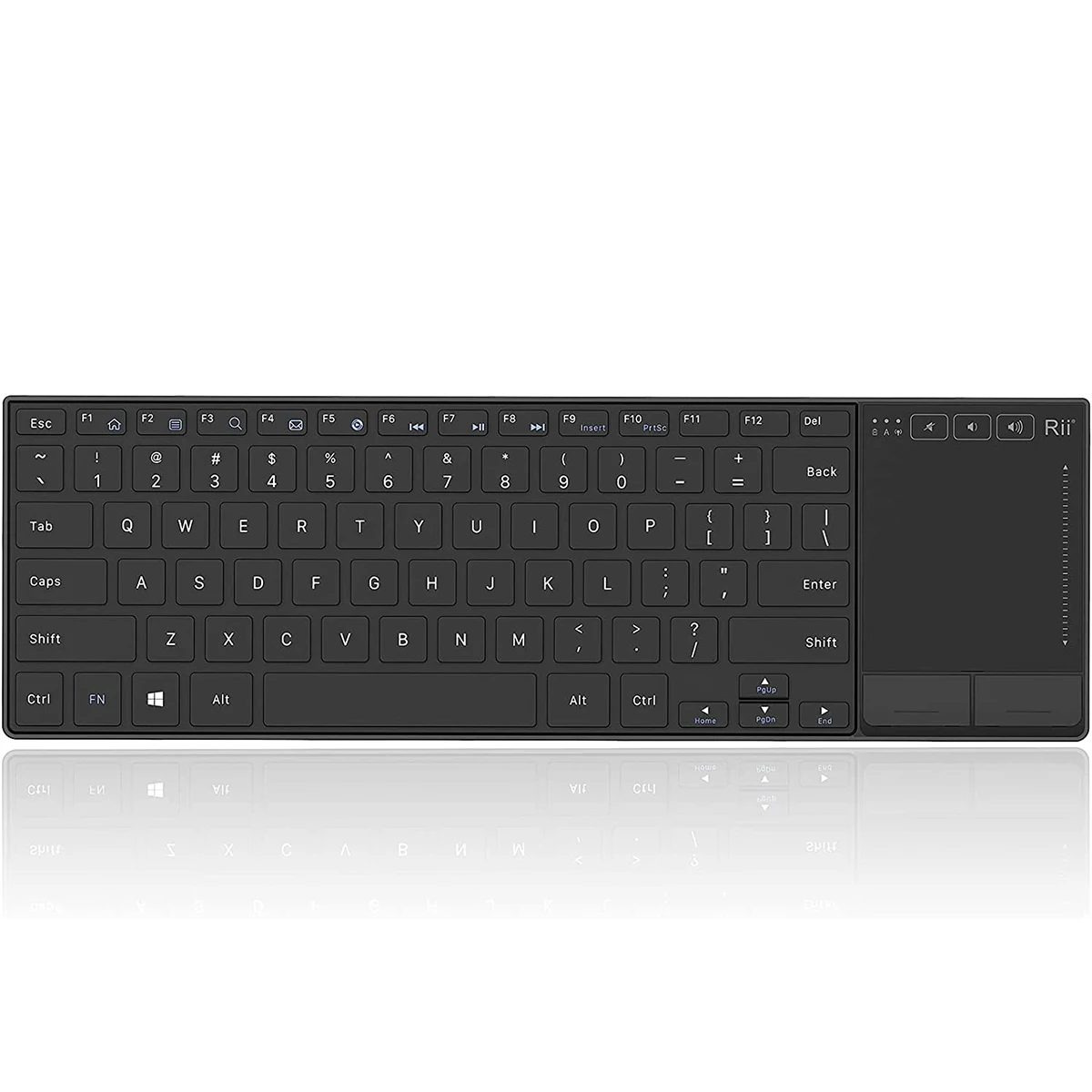 Rii K22S Wireless Keyboard for Windows,Ultra Slim Silent Keyboard with Touchpad, Computer Keyboard,Compatible wit