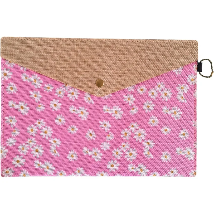 Cartella in feltro tive Cartella di file A4 Porta documenti Portafoglio Busta Stile floreale con chiusura a Sp per donne Ragazze 4 confezioni