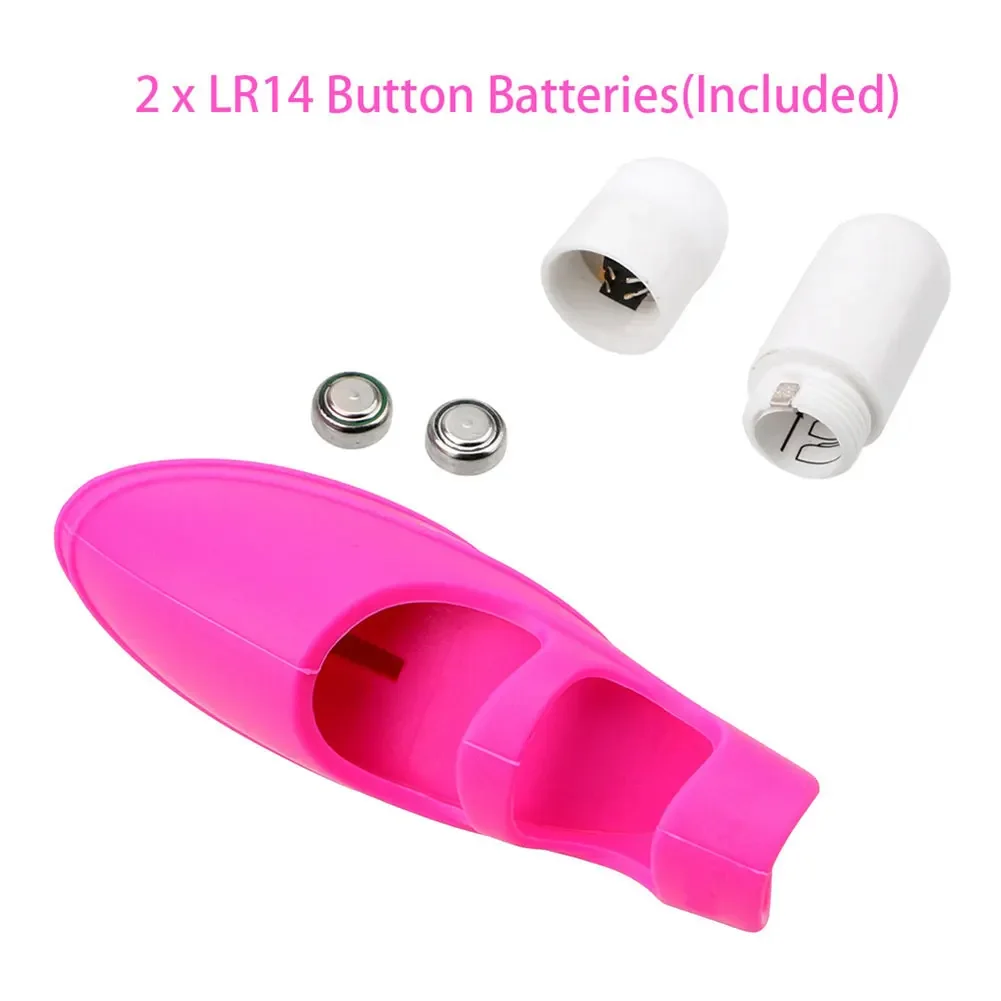 Portable Silicone Vibrator G-point Vibrating Finger Cover Waterproof Finger Vibrator Adult Sex Toy for Women