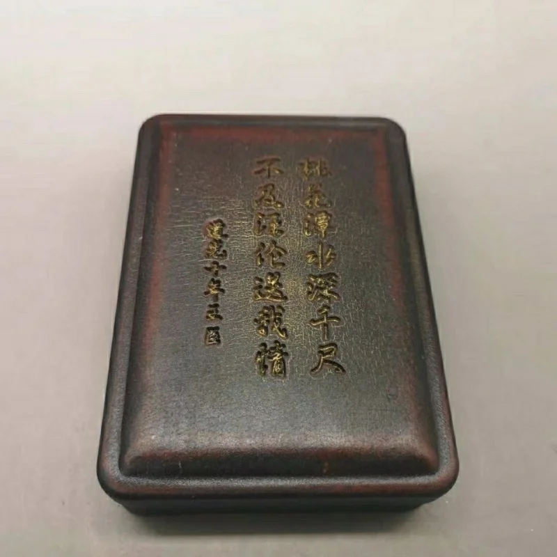 Antique Calligraphy Materials Collection Imitation Ancient Stone Calligraphy Table with Lid Real Shooting Font Random