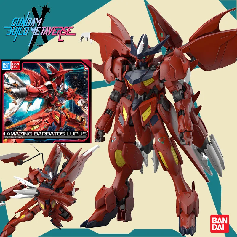 

Bandai Genuine HG 1/144 GUNDAM AMAZING BARBATOS LUPUS Anime Action Figure Assembly Model Toys Boys Girls Kids Gift Collectible