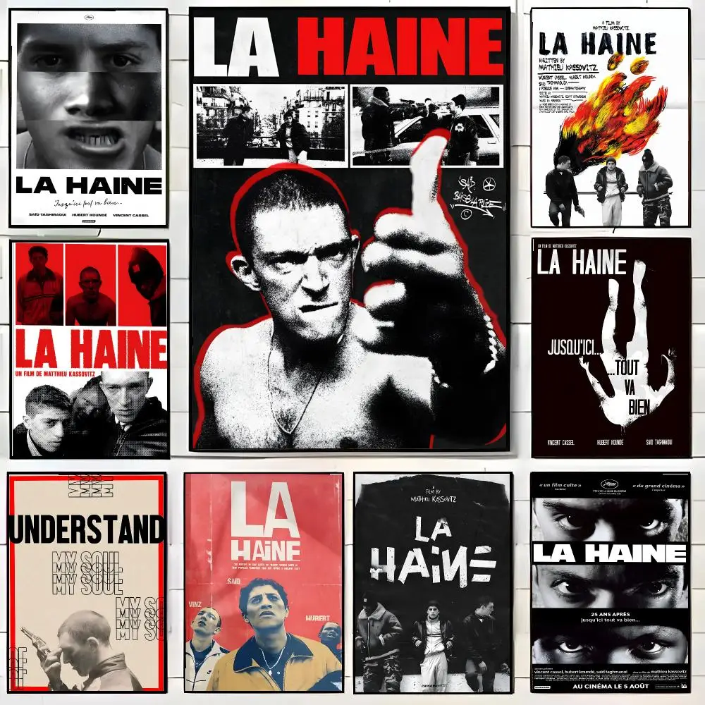 La Haine Poster High-definition Waterproof Poster Stickers, Suitable For Bedroom, Living Room, Home Decoration