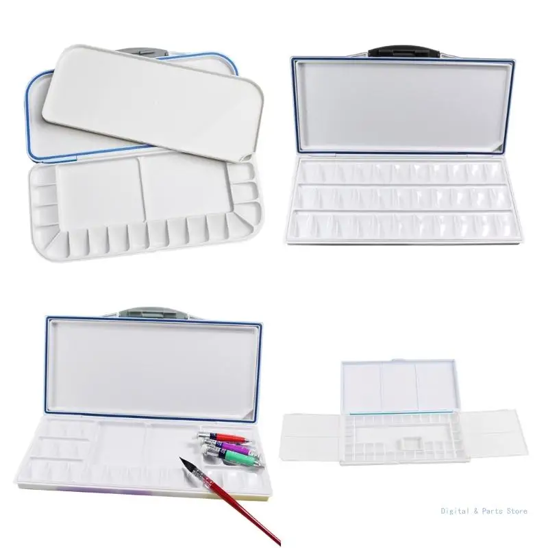 

M17F Folding Painting Paint Tray Watercolor Easy to Clean for Art Classes Studio Work and Outdoor Painting