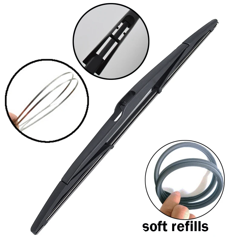 Erick\'s Wiper Front & Rear Wiper Blades Set Kit For Mini Cooper S One D Hatch R50 R53 2001 - 2004 Windshield Windscreen Window