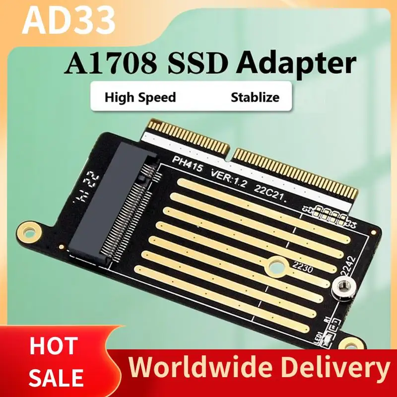 

(High-Quality) 3X A1708 SSD Adapter Nvme PCI Express PCIE To NGFF M2 SSD Adapter Card M.2 SSD For Pro Retina 13 Inch A17