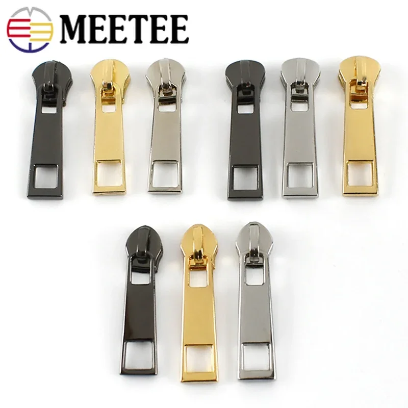 5/10/20Pcs 5# Zipper Pulls For Sewing Zippers Tape Metal/Nylon/Resin Zips Sliders Bag Garments Repair DIY Accessories