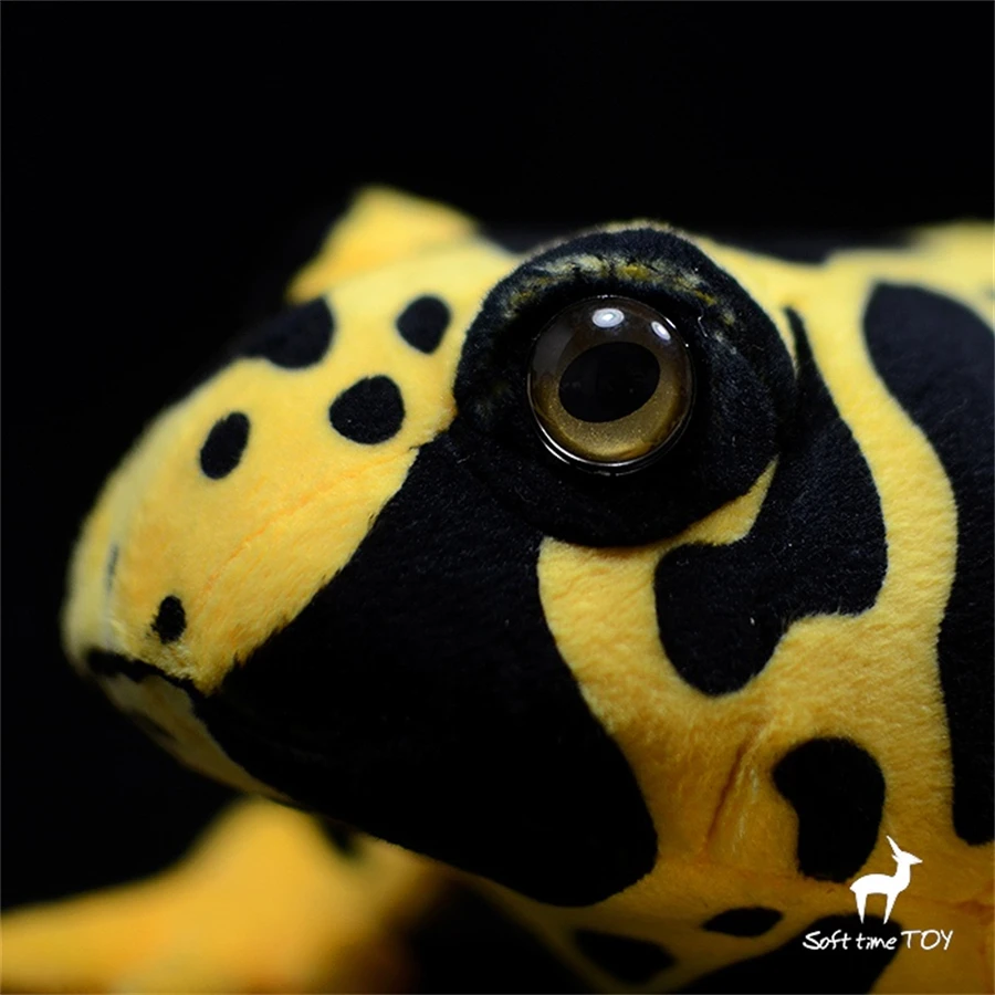 Poison Dart Frog Plush Toy High Fidelity Poison Arrow Frog Plushie Poison Frogs Peluche Lifelike Stuffed Animals Simulation Doll