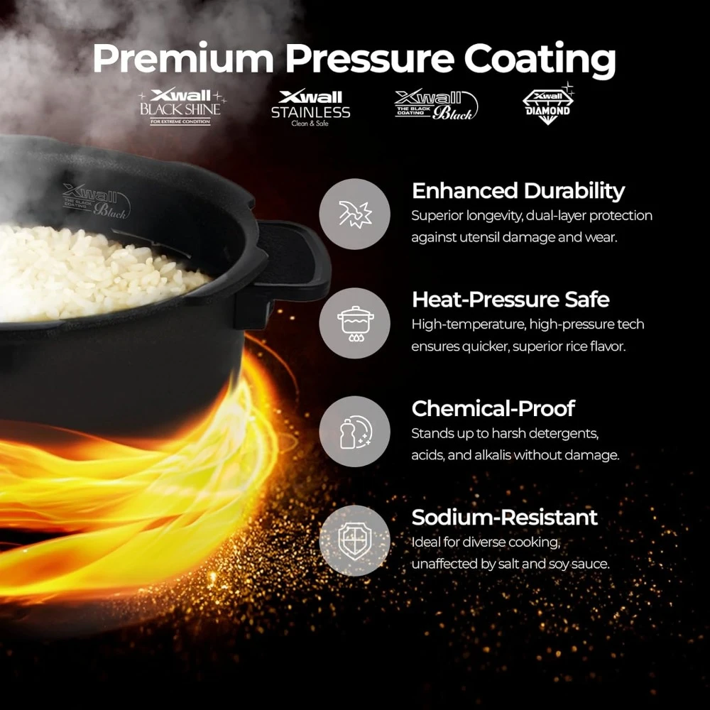 CRP-P1009SB – 12 Built-in Programs, Glutinous (White), Mixed, Brown, GABA Rice, and more, 10 cups, Black