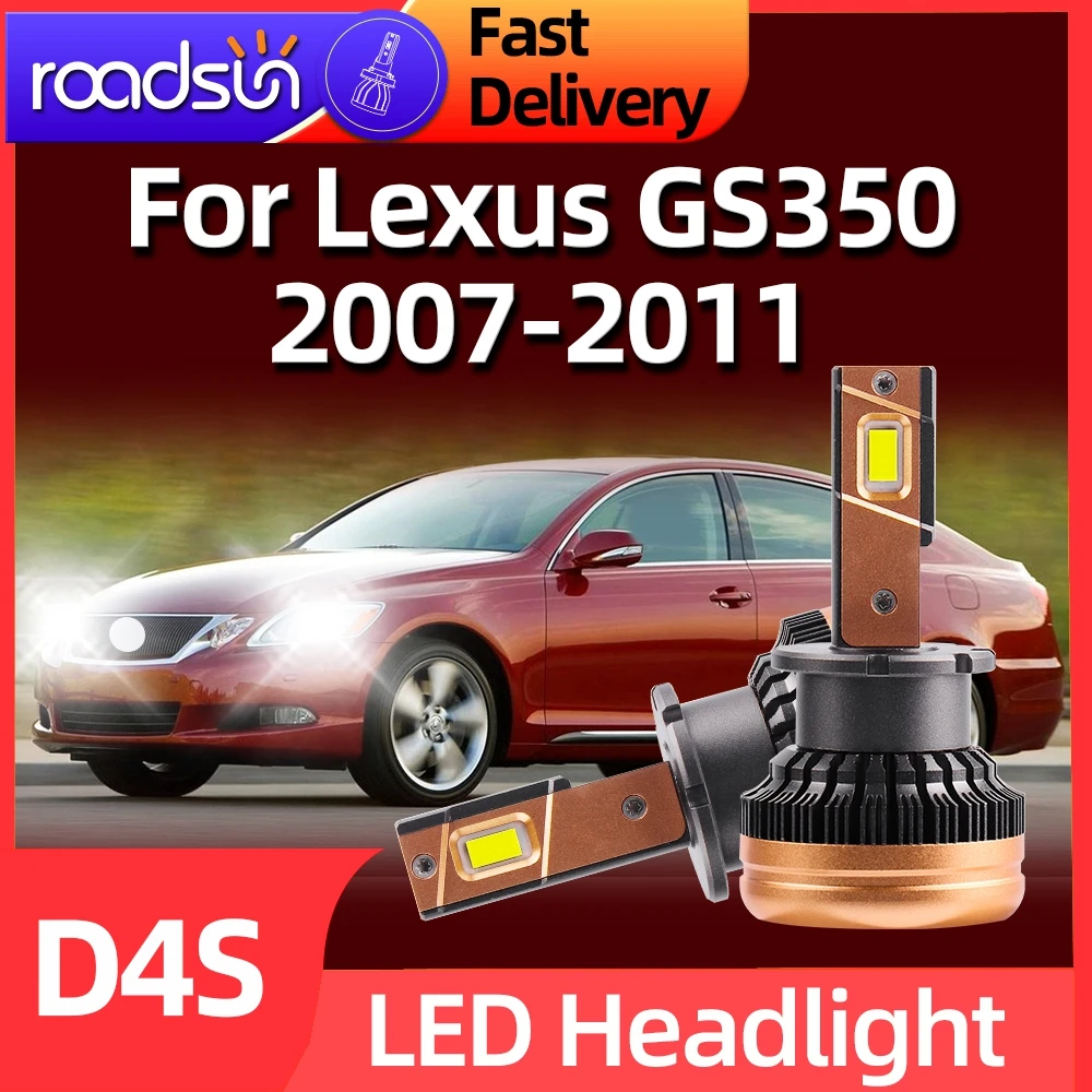 

Roadsun 30000LM 120W D4S Car LED Headlights Auto Headlamp Xenon Bulbs For Lexus GS350 2007 2008 2009 2010 2011