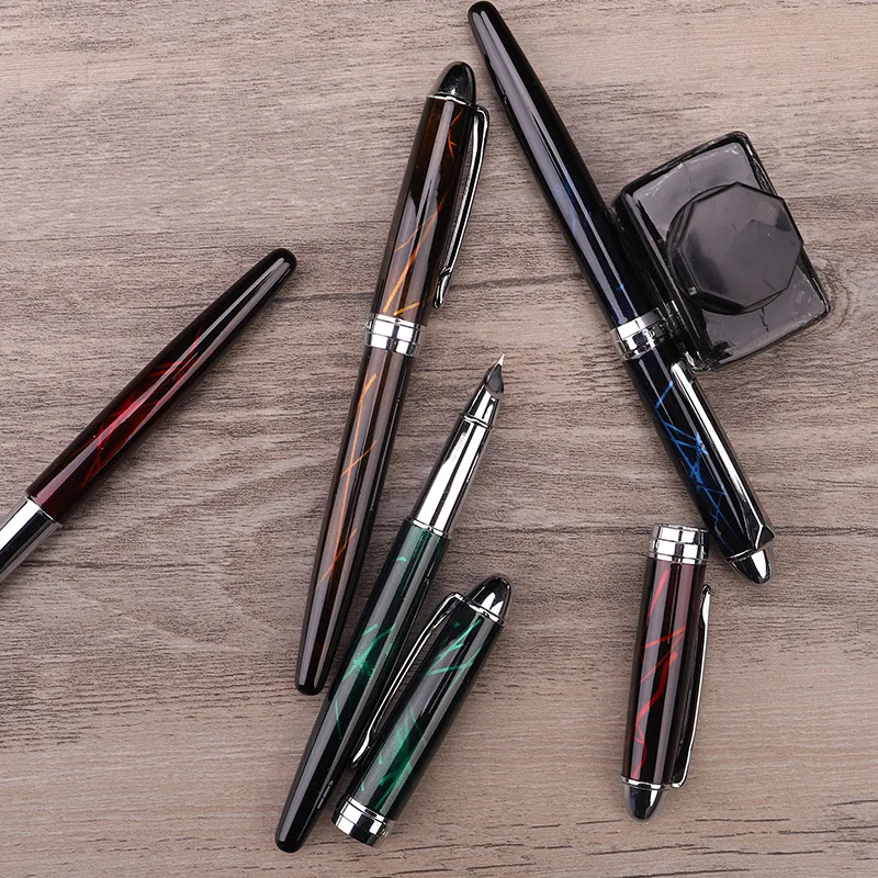 1 PC Fountain Pen, Stylish and Sturdy,Mechanical Feel,Metallic Touch,Luxury Pen,Professional Dazzling Metal Pen,Gifting